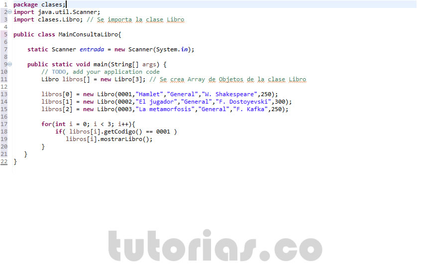 POO + java (clase consulta Libro)