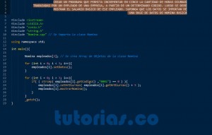 programacion en C++: clase consulta Nomina