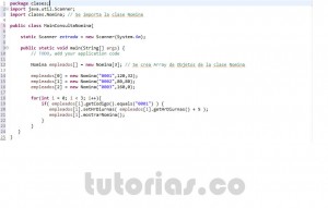 programacion en java: clase consulta Nomina