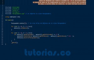 programacion en C++: clase consulta Parqueadero