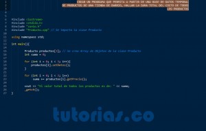 programacion en C++: clase consulta Producto