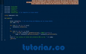 programacion en C++: clase consulta Venta