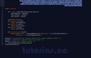 programacion en python: clase Escalera