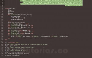 programacion en ruby: clase Escalera
