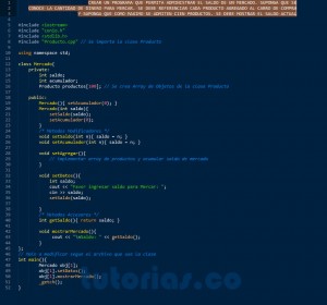 programacion en C++: clase Mercado
