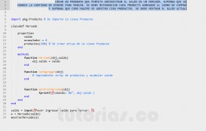 programacion en matLab: clase Mercado