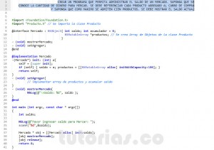 programacion en Objective C: clase Mercado