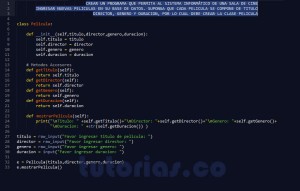 programacion en python: clase Pelicula