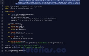 programacion en python: clase Persona