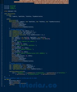 programacion en C++: clase Reservacion