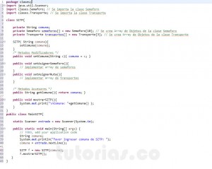 programacion en java: clase SITP