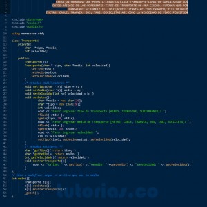 programacion en C++: clase Transporte