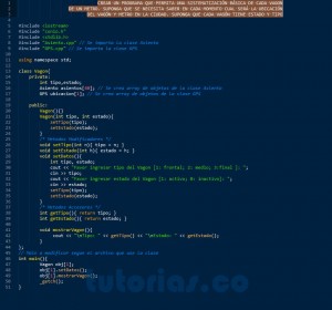 programacion en C++: clase Vagon