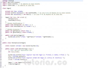 programacion en java: clase Vagon