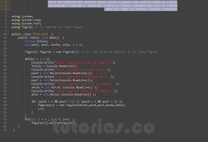 programacion en C#: aplicacion clase Figura