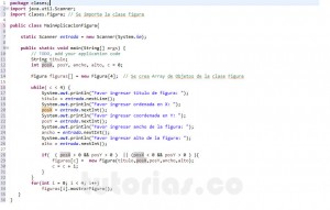 programacion en java: aplicacion clase Figura