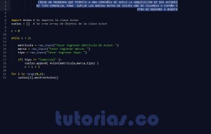 programacion en python: clase aplicacion Avion