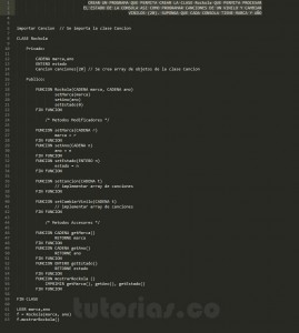 programacion en pseudocodigo: clase Rockola