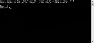 resultado ejecucion programa: clase Vagon