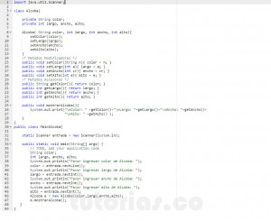 programacion en java: clase Alcoba