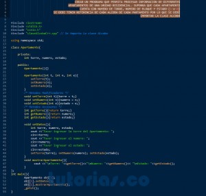 programacion en C++: clase Apartamento
