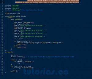 programacion en C++: aplicacion clase Alcoba