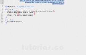 programacion en matLab: aplicacion clase Aula