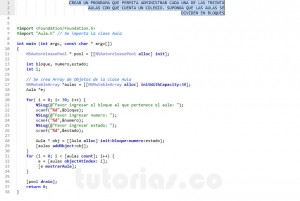 programacion en objective C: aplicacion clase Aula