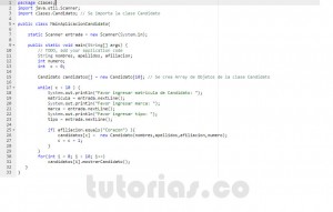 programacion en java: aplicacion clase Candidato