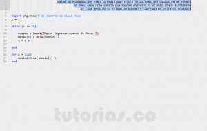 programacion en matlab: aplicacion clase Mesa