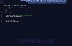 programacion en python: aplicacion clase Mesa