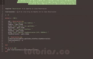 programacion en ruby: aplicacion clase Reservacion