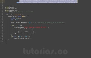 programacion en c#: aplicacion clase SITP