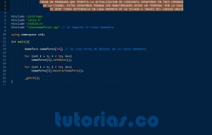 programacion en C++: aplicacion clase Semaforo