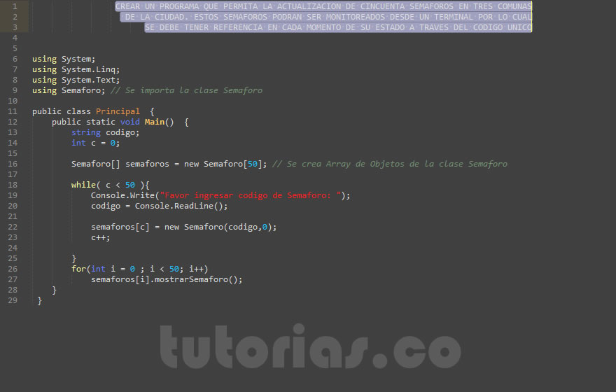 POO + visualStudio c# (aplicacion clase Semaforo)