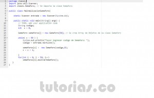 programacion en java: aplicacion clase Semaforo