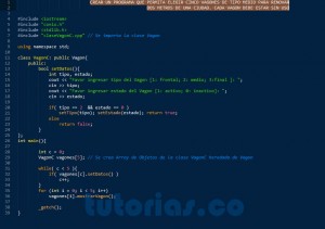 programacion en C++: aplicacion clase Vagon