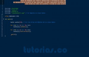 programacion en C++: aplicacion clase Vuelo