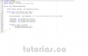 programacion en java: consulta clase Alcoba