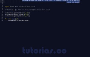 programacion en python: consulta clase Closet