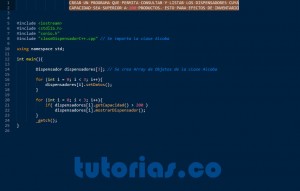 programacion en C++: consulta clase Dispensador