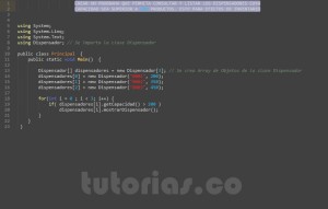 programacion en c#: consulta clase Dispensador