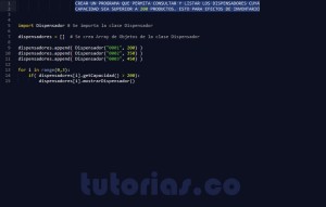 programacion en python: consulta clase Dispensador
