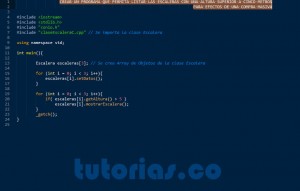 programacion en C++: consulta clase Escalera