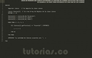 programacion en pseudocodigo: consulta clase Lienzo