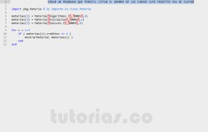 programacion en matLab: consulta clase Materia