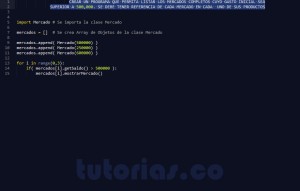 programacion en python: consulta clase Mercado