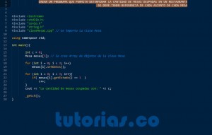 programacion en C++: consulta clase Mesa