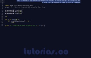 programacion en python: consulta clase Mesa