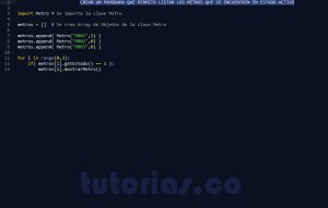 programacion en python: consulta clase Metro